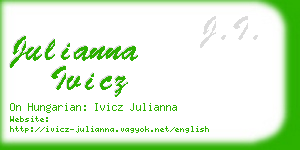 julianna ivicz business card